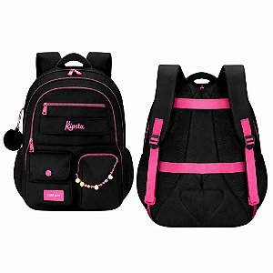 MOCHILA KPTO DREAM PRETA E PINK
