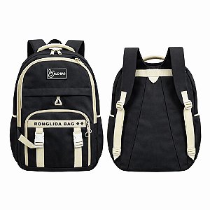 MOCHILA RLD BAG PRETA E BRANCA0