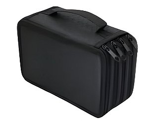 ESTOJO C/ 4 DIVISORIAS PRETO