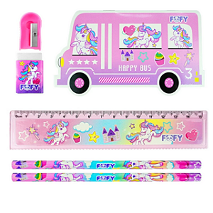 KIT UNICORNIO HAPPY 6 PEÇAS FOFY