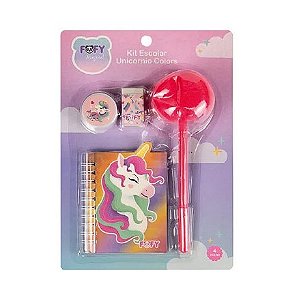 KIT ESCOLAR UNICORNIO COLORS  FOFY