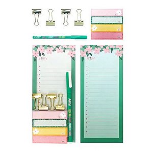 KIT BLOCO ADESIVO FLOWERS FF7008 - FOFY