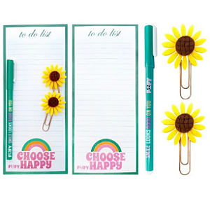 KIT ANOTACAO PRIMAVERA VERDE FOFY