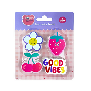 BORRACHA FRUITS 4 PECAS FOFY