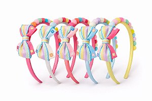 TIARA ARQUINHO LACINHO INFANTIL CORES DIVERSAS UNIDADE