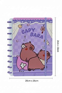 CADERNO INTELIGENTE CAPA DURA ASPIRAL A5 CAPYBARA