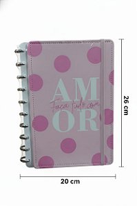 CADERNO INTELIGENTE CAPA DURA ASPIRAL A5 AMOR
