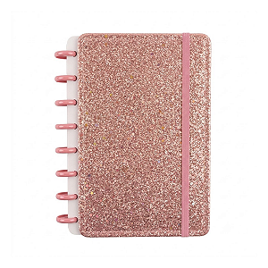 CADERNO INTELIGENTE DE CAPA DURA ASPITAL PEQUENO GLITTER