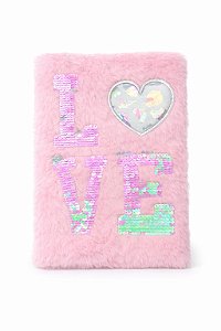 CADERNO PELUCIA LOVE ROSA