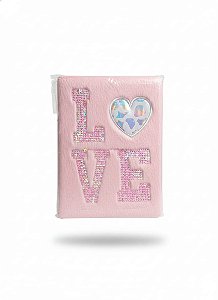 CADERNO PELUCIA LOVE ROSA