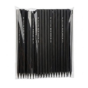 LAPIS HB PRETO DE RESINA PLÁSTICA RECICLADA SEXTAVADO KIT C/36 UNID BRW