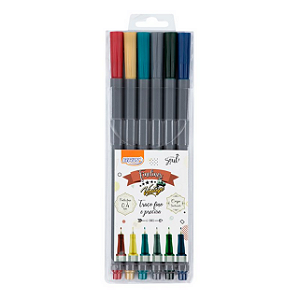 MARCADOR FINE LINER 0.4MM - COR VINTAGE - BLISTER C/ 6UN BRW