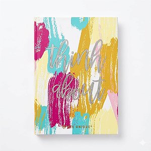 CADERNO A5 32 FLS -  THINK ABOUT BEE UNIQUE