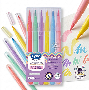 CANETINHA HIDROGRAFICA BRUSH 06 CORES -