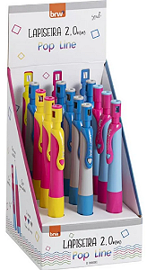 LAPISEIRA PLASTICA 2.0MM POP LINE CX C/12 UNID BRW