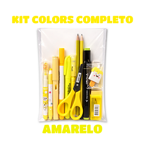 KIT COLORS COMPLETO AMARELO 15 ITENS