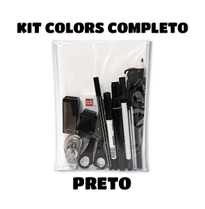 KIT COLORS COMPLETO PRETO 15 ITENS