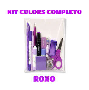 KIT COLORS COMPLETO ROXO 15 ITENS