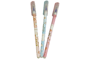 CANETA APAGAVEL FLOWERS AND CAT CX C/12 UNIDADES