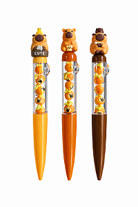 CANETA PULSEIRA CAPIVARA COM MIÇANGAS