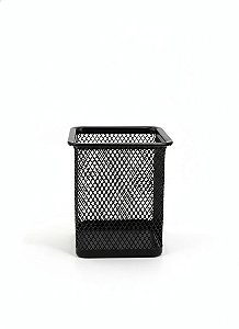 MINI ORGANIZADOR PORTA CANETAS METAL QUADRADO