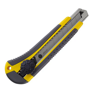 ESTILETE 18MM - PROFISSIONAL C/ CABO EMBORRACHADO - BLISTER C/ 1UN BRW