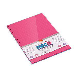 REFIL MIOLO COLORIDO CAD DISCO PAUT - 275 X 200 - 200FLS - PCT C/5UN C/40FLS BRW