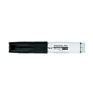 MARCADOR QUADRO BRANCO RECARREGÁVEL COM CARTUCHO PRETO - LINHA PRIME - UNIDADE - BRW