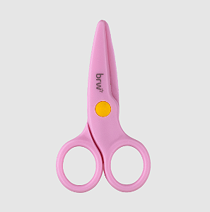 TESOURA ESCOLAR PLÁSTICA 10CM MINI S/ LÂMINA - BRW UNIDADE