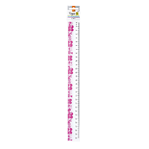 RÉGUA PLÁSTICA 30 CM ESTAMPAS SORTIDAS - BRW UNIDADE