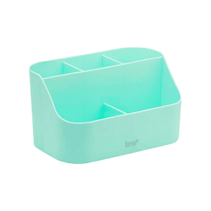 ORGANIZADOR PLÁSTICO DE MESA 5 COMPART. - VERDE PASTEL BRW