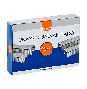 GRAMPO GALVANIZADO 23/6 - 5.000UN - BRW