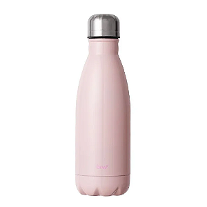 GARRAFA DE AÇO INOXIDÁVEL 500ML - ROSA UNIDADE BRW