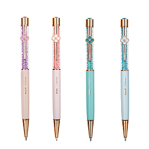 CANETA ESFEROGRÁFICA METÁLICA FLOWERS - 1.0MM UNIDADE BRW