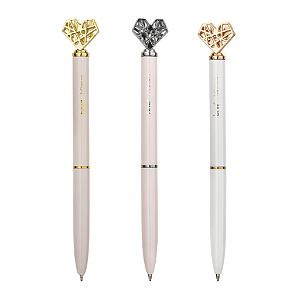 CANETA ESFEROGRÁFICA METÁLICA HEART - 1.0MM UNIDADE BRW