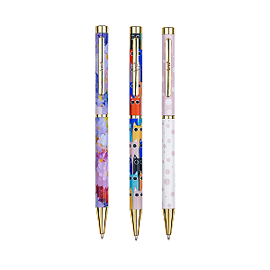 CANETA METÁLICA ESFEROGRÁFICA 1.0MM MIX UNIDADE BRW