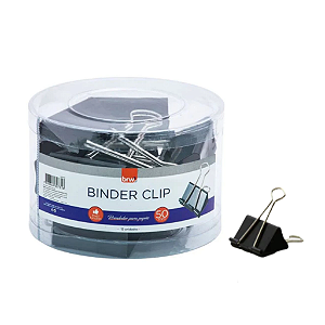 CLIPES PARA PAPEL BINDER 50MM UNIDADE BRW