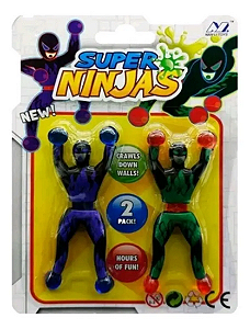 KIT BONECO SUPER NINJAS ARTICULADO GRUDA GRUDA