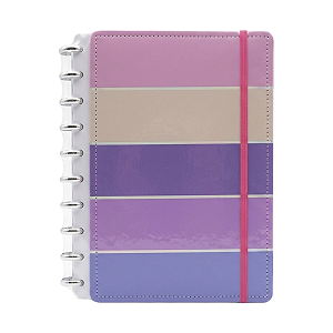 CADERNO INTELIGENTE DE DISCO COLORIDO A4