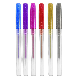 CANETA GEL GLITTER COLOR UNIDADE BAZZE