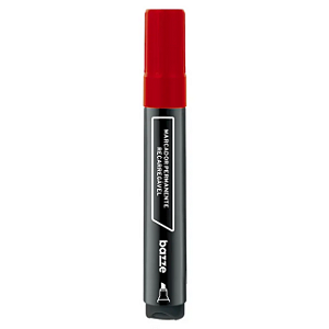MARCADOR PERMANENTE  RECARREGÁVEL  BAZZE UNIDADE VERMELHO