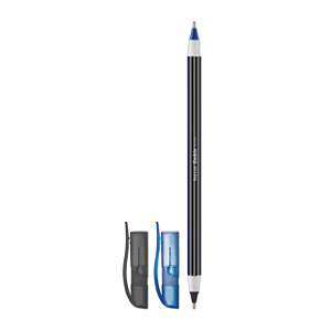 CANETA ESFEROGRAFICA  DOBLE 1.0 PRETO/AZUL UNIDADE BAZZE