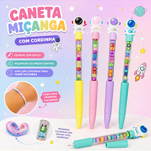 CANETA ASTRONAUTA PULSEIRA UNIDADE