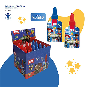 COLA BRANCA TOY STORY 40G CX C/ 12UN TRIS