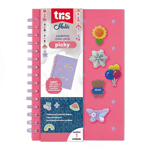 CADERNO PAUT SILICON TRIS PICKY+PIN 80F