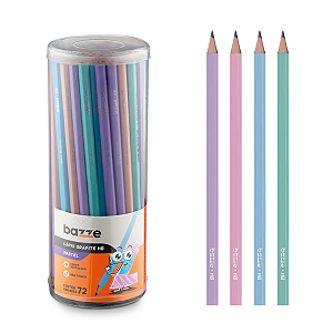 LAPIS GRAFITTE PASTEL POTE C/ 72UN BAZZE