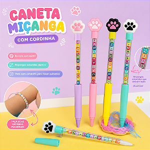 CANETA C/ MIÇANGAS PATINHA DE GATO UNIDADE