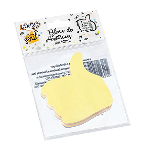 BLOCO ADESIVO POSITIVO PASTEL 70X70MM BRW UNIDADE