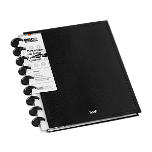 CADERNO DISCO BLACK - 242 X 190 - 80FLS BRW