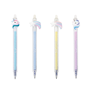 CANETA ESFEROGRÁFICA DIVERT GEL APAGÁVEL 0.7MM - UNICORN BRW UNIDADE